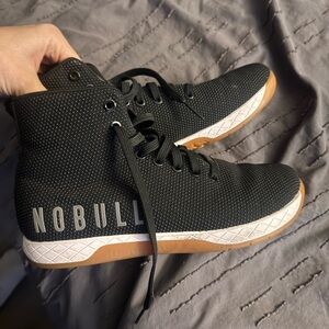 NOBULL Black Sneakers with Orange Soles